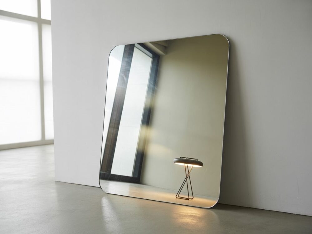 minimalistyczne lustro dekoracyjne